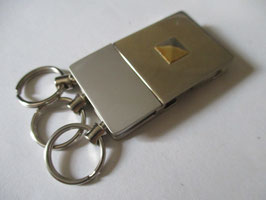 Silver multifunction keyring