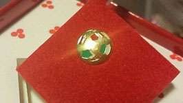 Gold pin Italia soccer ball