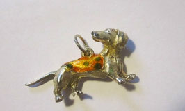 Sterling silver dachschund pendant