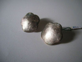 Silver earrings satinized by Pitty&Sisi