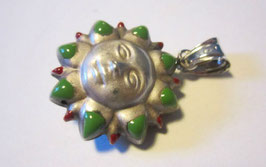 Silver pendant sun