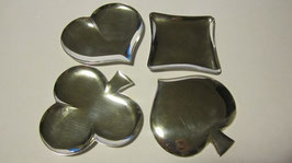 Silver tray cards symbol