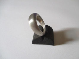 Silver ring rough texture