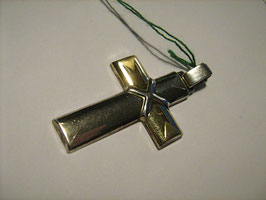 Cross silver with gold plate inserts (cr3)