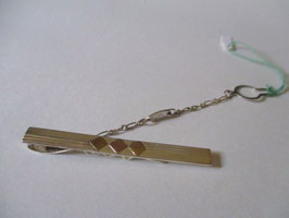 Silver and gold tie clip n3