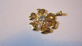 Gold 750 pendant flower shape