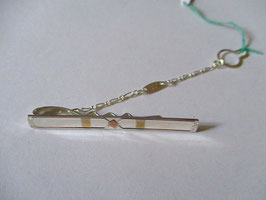 Silver and gold tie clip n4