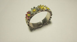 Silver 925  or enamelled ring daisies