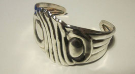 Sterling silver chisel bracelet