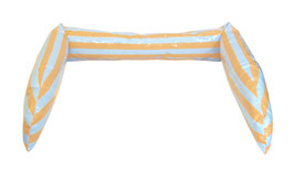 Wickelnest Blau-Orange Streifen