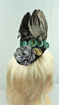 Fascinator "Rabenflügel"