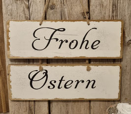 Schild Holz Frohe Ostern Art.3780