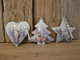 Weihnachtsanhänger Ornamente 3er Set Art. 6564