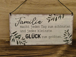 Metallschild "Familie" Art.6352