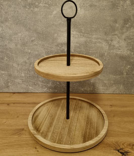 Etagere 2Stöckig Holz Art.6114