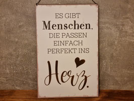 Metallschild Herz Art.4821