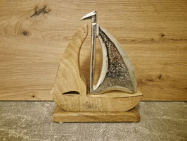 maritimes Segelboot aus Holz/Metall Art. 6879