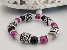 Armband mit Kaffeekapseln pink