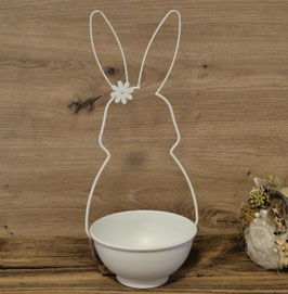 Hasenschale mit Blume