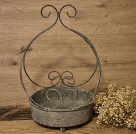 Metall Korb rund mit Gestell Art.6585