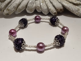 Armband mit Kaffeekapseln Violett