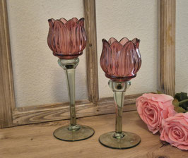 Teelicht Tulpe D8xH27cm Art.6676