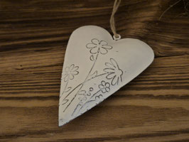 Herz Anhänger mit Blumenmusterung Art.6278
