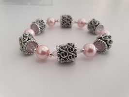 Armband elastic mit Wellenteile Kaffeekapseln Rosa