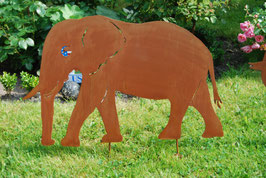 Elefant, Rüssel unten