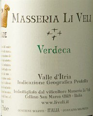 Masseria Li Veli Verdeca IGT Valle d'itria 2014
