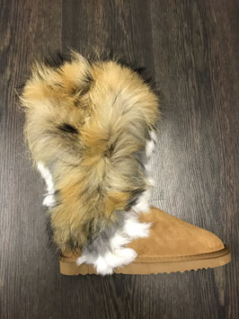 Fur Eagle Boots Beige