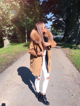 Cord Parka Gelb