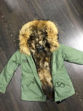 Lux Fur Lining Parka Khaki