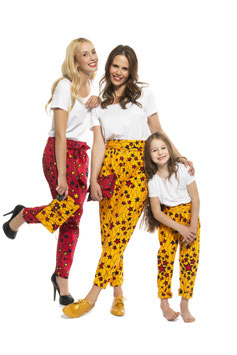 CABO COMBO DEAL - Pants ALEGRIA, matching T-Shirt DIVERTIMENTO & SAO VICENTE Clutch