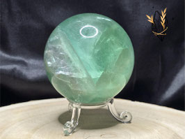 Grüne Fluorit Kugel 410g #0236