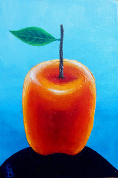 Apfel mit Fahne
