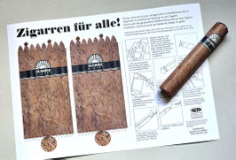 Der Zigarren Bastelbogen