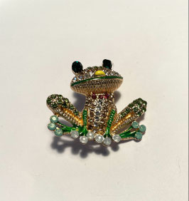 Brosche Frosch