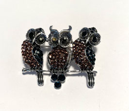 Brosche Eulen