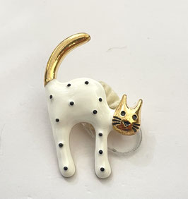 Brosche Katze