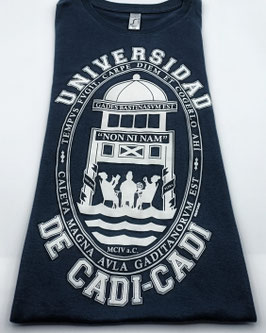 Camiseta "Universidad de Cadi-Cadi" Mujer color azul marino