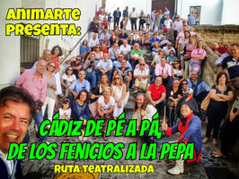 SÁBADO 19 DE NOVIEMBRE DE  2022-11:30  Ruta teatralizada "Cádiz de pé a pá"