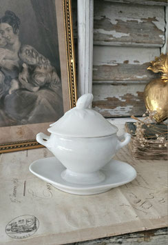 Shabby: Porzellan Moutardier aus Frankreich 1900