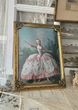 Brocante: Alter Messing Bilderrahmen Dänemark