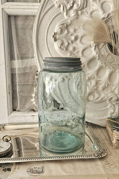 Altes Atlas Mason's Patent Vorratsglas aus den USA