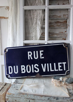 Altes großes französisches Straßenschild Emaille