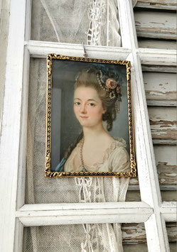 Brocante: Alter Messing Bilderrahmen Dänemark