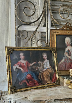 Brocante: Alter Messing Bilderrahmen Dänemark