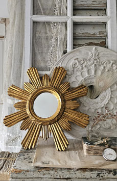 Vintage alter Sunburst Sonnenspiegel Italien