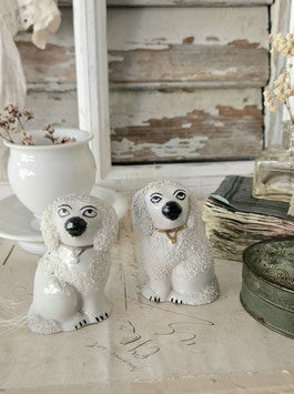 Shabby: Antikes Set viktorianischer Kapitänshunde England 1920